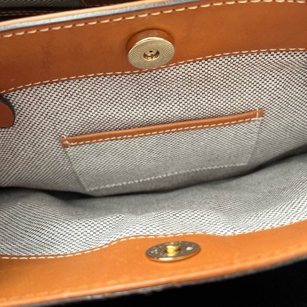 Dooney & Bourke Leather Flynn Tote - Picture 9 of 11